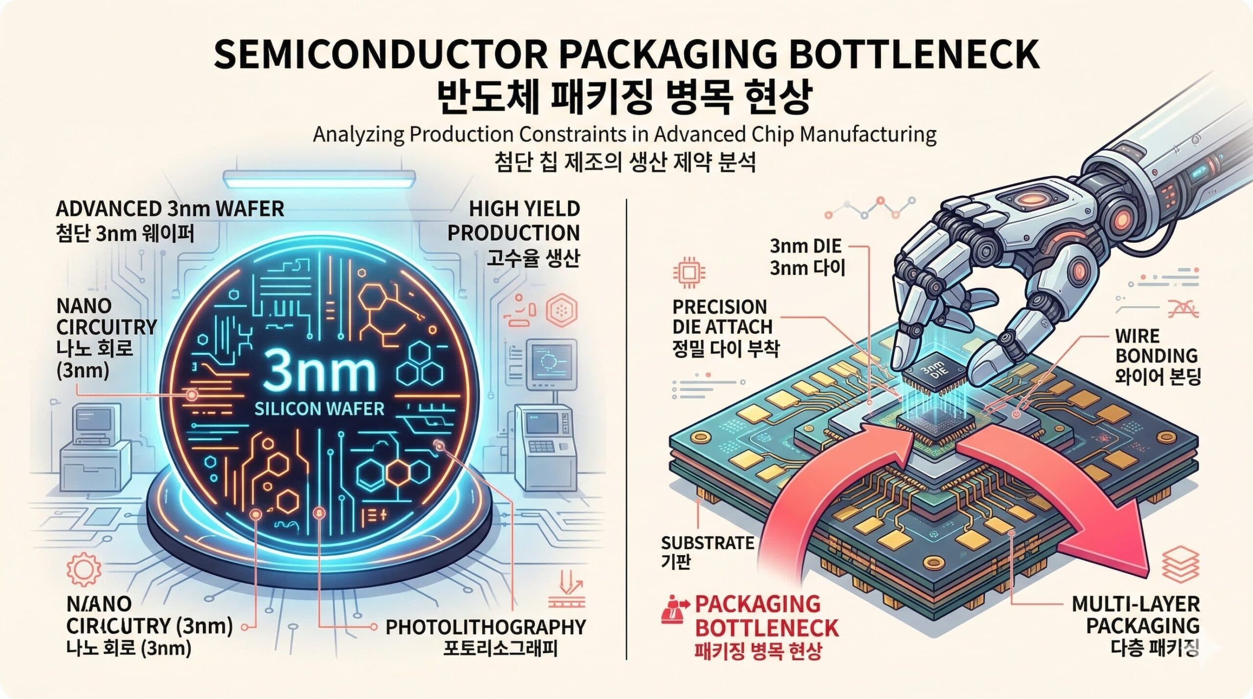 AI 시대 인간의 역할: 반도체 패키징 병목과 TSMC CoWoS 전쟁