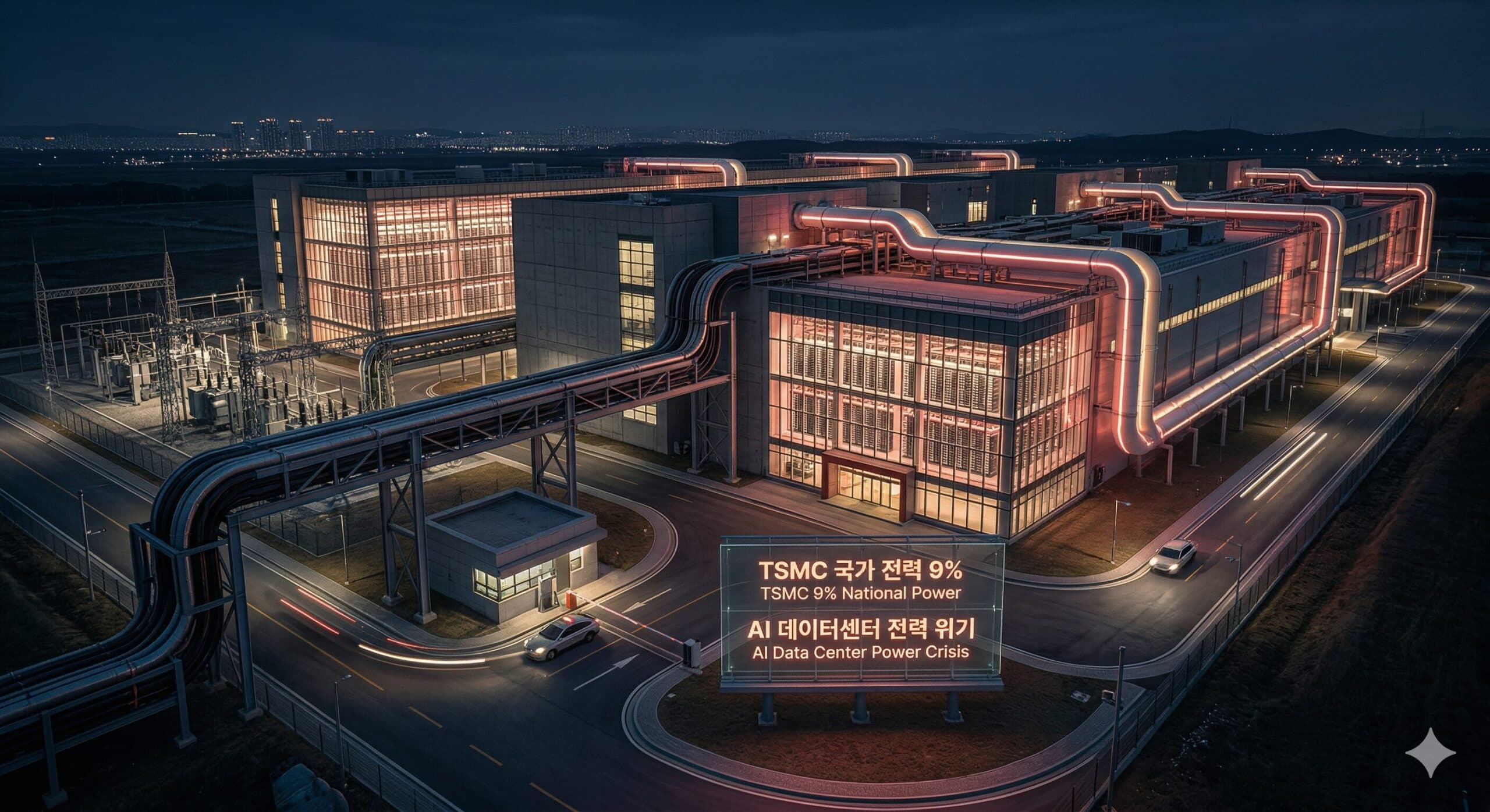 TSMC 국가 전력 9% 먹는다 – AI 칩 1000W 시대 액체 냉각이 답인가
