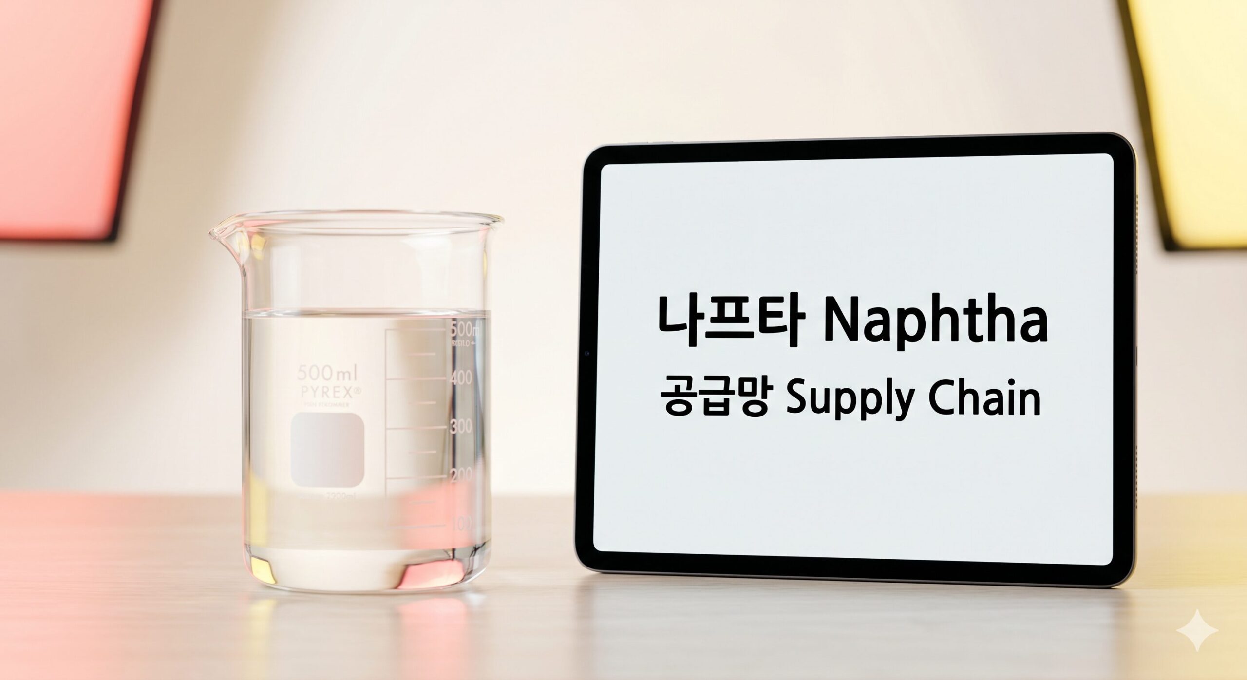 나프타 가격 폭등과 제조업 공급망 위기를 시각화한 실사 인포그래픽