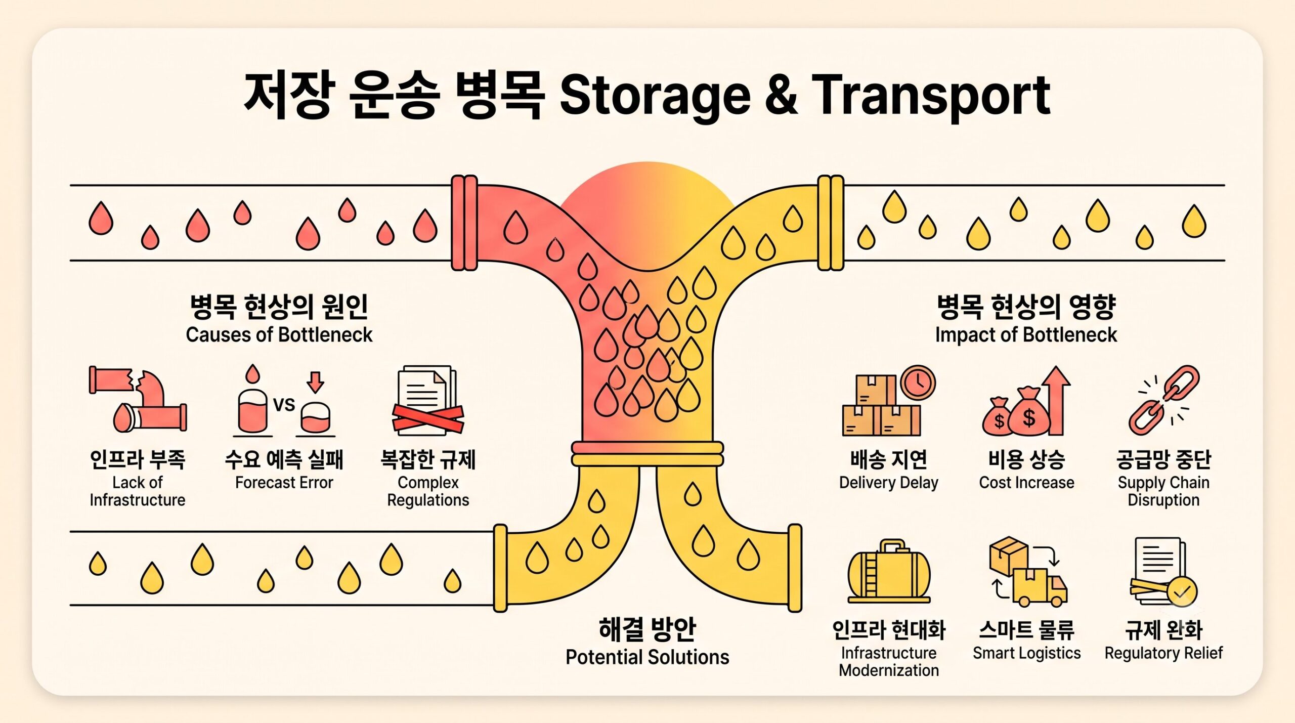 수소 경제 인프라 확장의 핵심 병목: 저장 및 운송 기술 한계